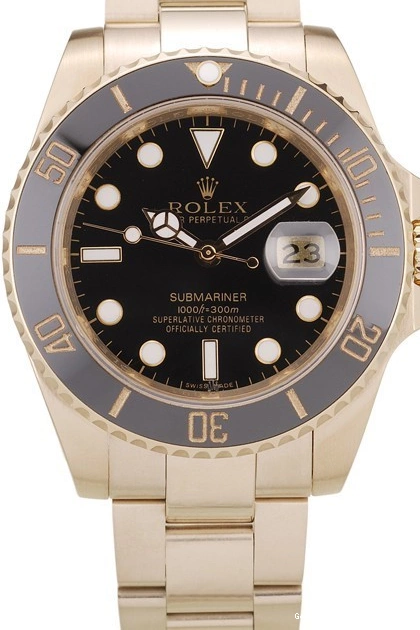 Good copy rolex watches Rolex Black Submariner 98231 Bezel Black Dial Ceramic 0702